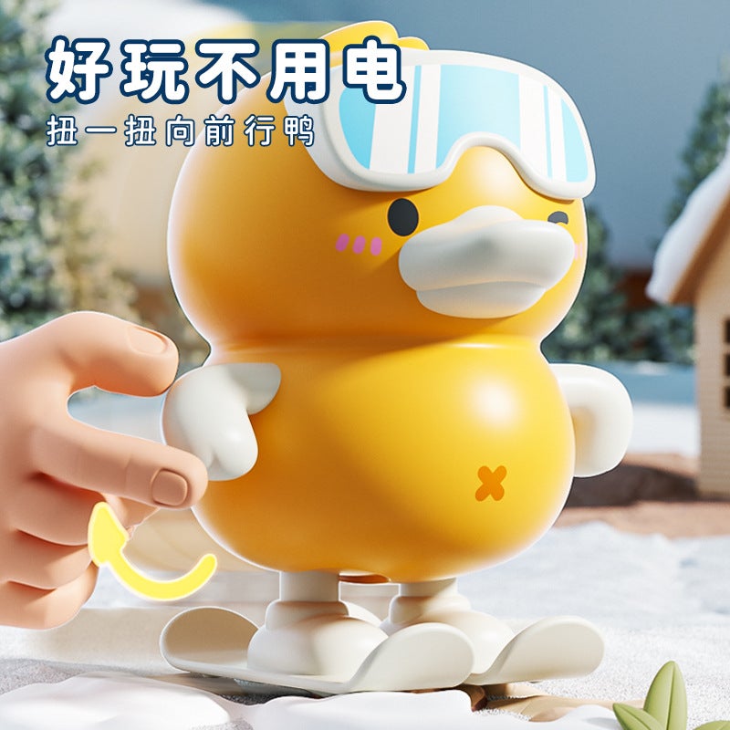 Children'S Wind-Up Jumping Duck Wind-Up Skateboard Duck Toy 6-12 Months Baby Boy Girl 1-2-3 Years Old - Image 5